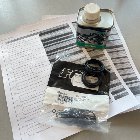 Oel level list Fox retro fork