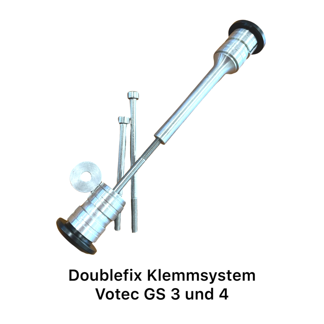 Doublefix clamping system for Votec GS 3 and 4 suspension fork