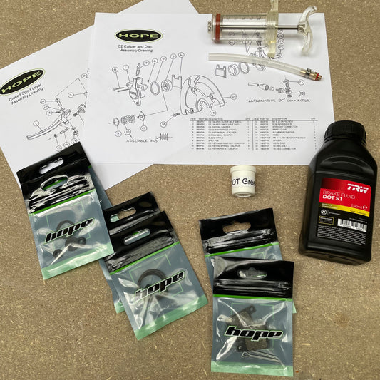 Ollis Hope C2 Brake Service Kit – Complete Restoration Kit for Porsche FS Evolution