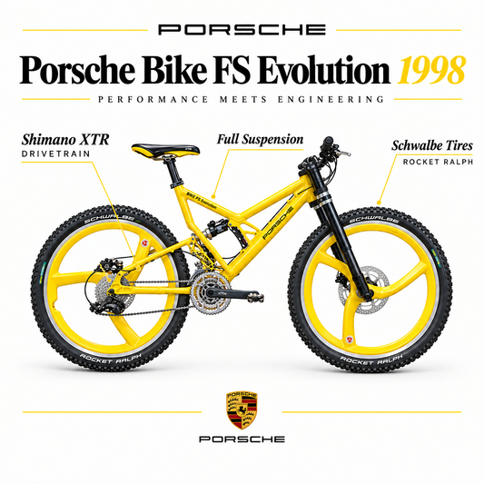 Porsche FS Evolution 1998 | Size 51 | shimano Drivetrain | Collector’s Item in Mint Condition