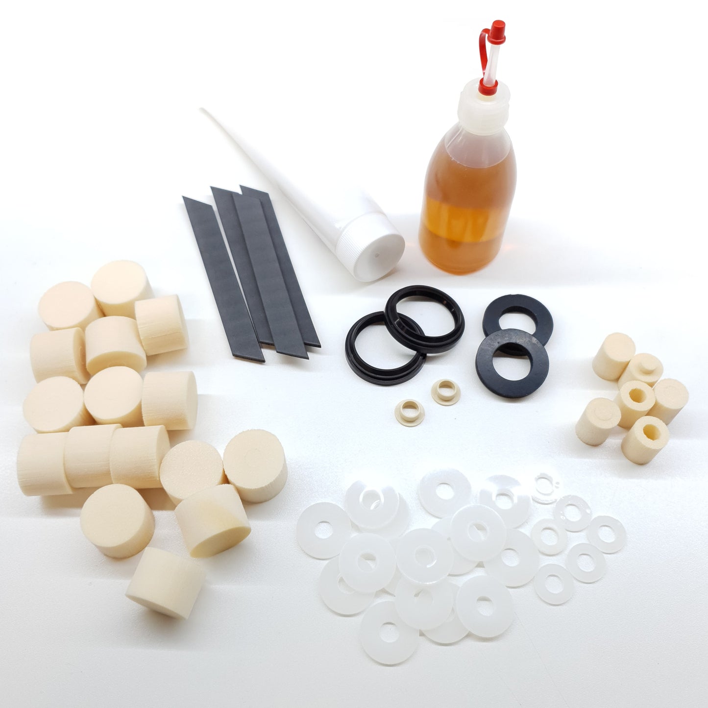 Complete service kit with elastomers for Votec Classic suspension forks GS4 Classic