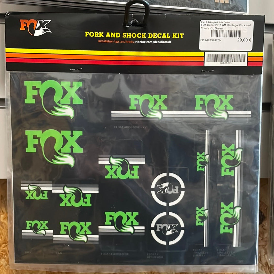 Fox Decal Kit Heritage Green