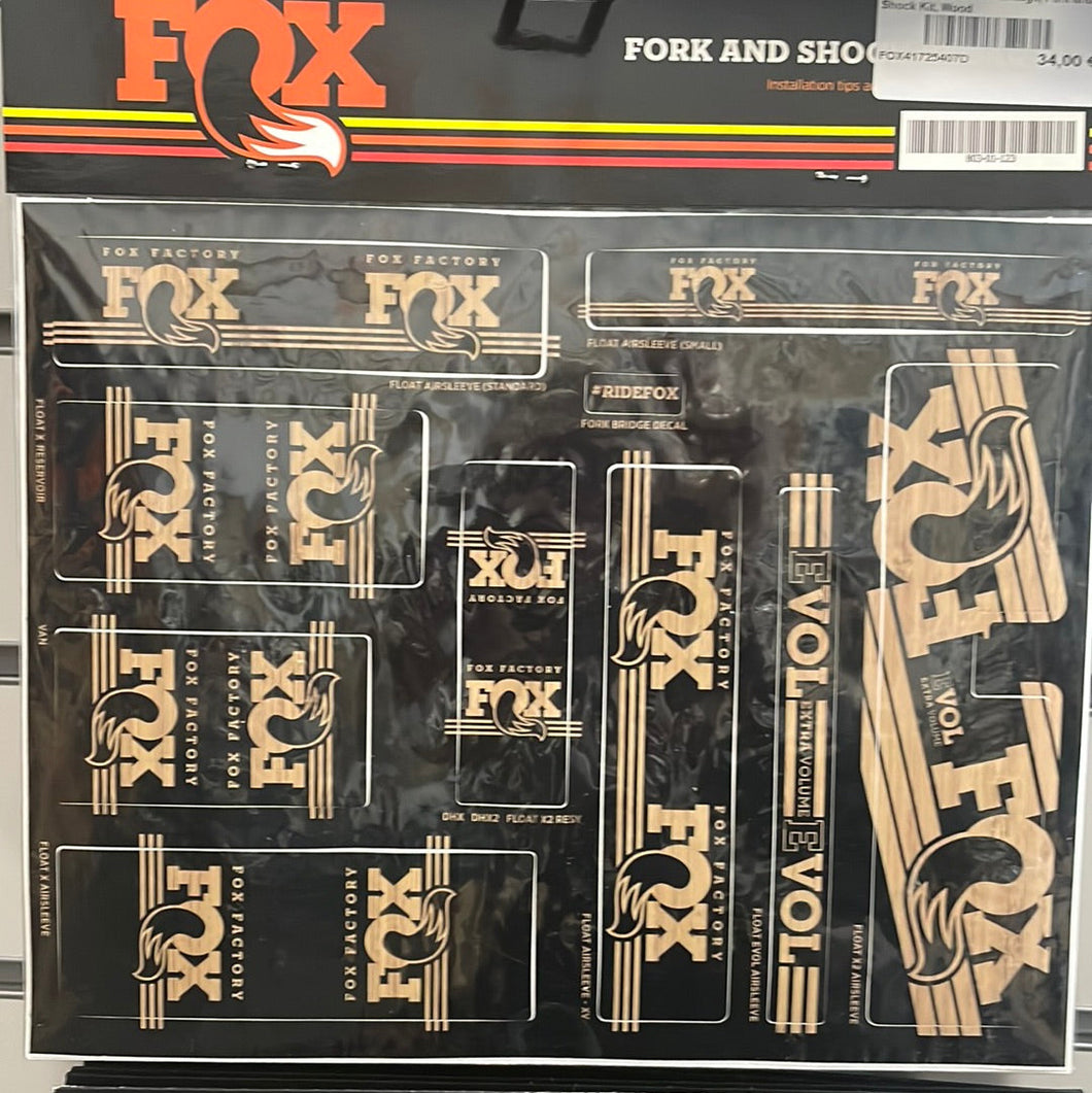 Fox Heritage Decal Kit for Forks and Shocks Wood